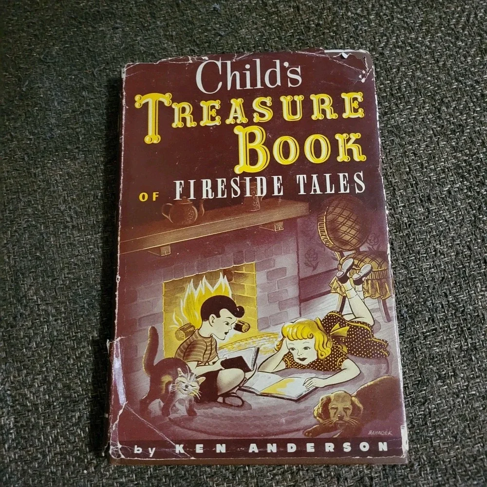 1950 Child's Treasure Book of Fireside Tales Ken Anderson Zondervan Vintage Kids